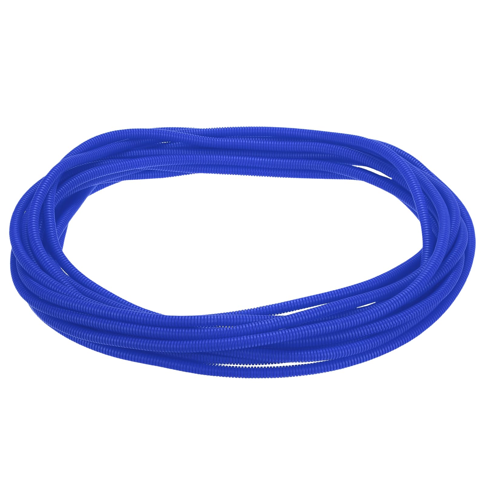 sourcing map Split Wire Loom Tubing 1/4"(6.5mm) ID 50FT(15m) Wire Loom Tubing Heat & Cold Resistant -40F to 257F Plastic Flexible Conduit Cord Protector for Electrical Wires Cable, Blue