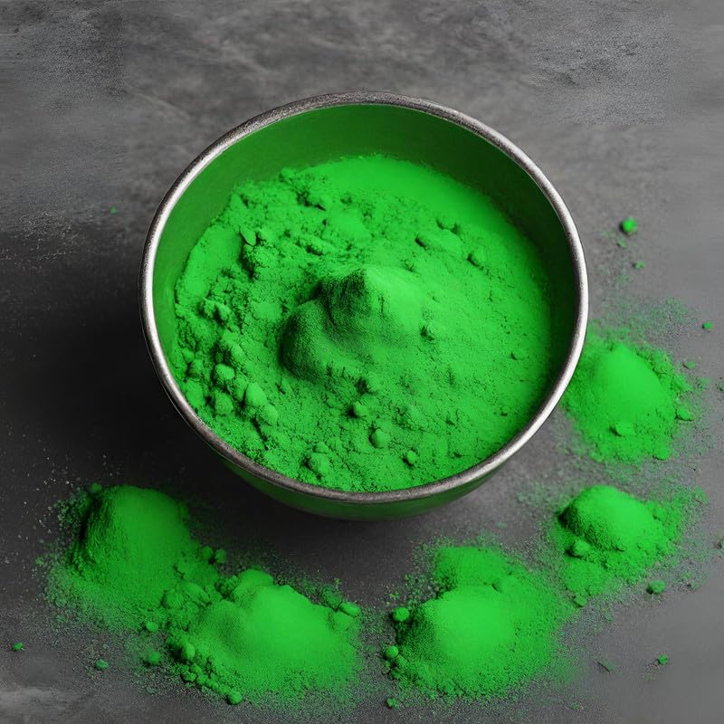 Image of Herbal and Organic Holi Colors | Eco Friendly | Green Color 300gm | Natural and Skin-Friendly Gulal | Handmade and Non-Toxic | Holi Ke Rang | Holi Celebration | Stain Free