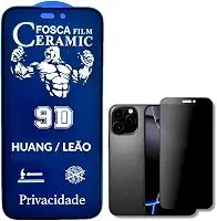 Película Protetora Cerâmica Fosca Privacidade iPhone X 11 12 13 14 15 16 E PRO MAX Proteção Total, Anti-Risco, Anti-Espião e Não Deixa Marca De Dedo Na Tela (13/13PRO/14/16E)