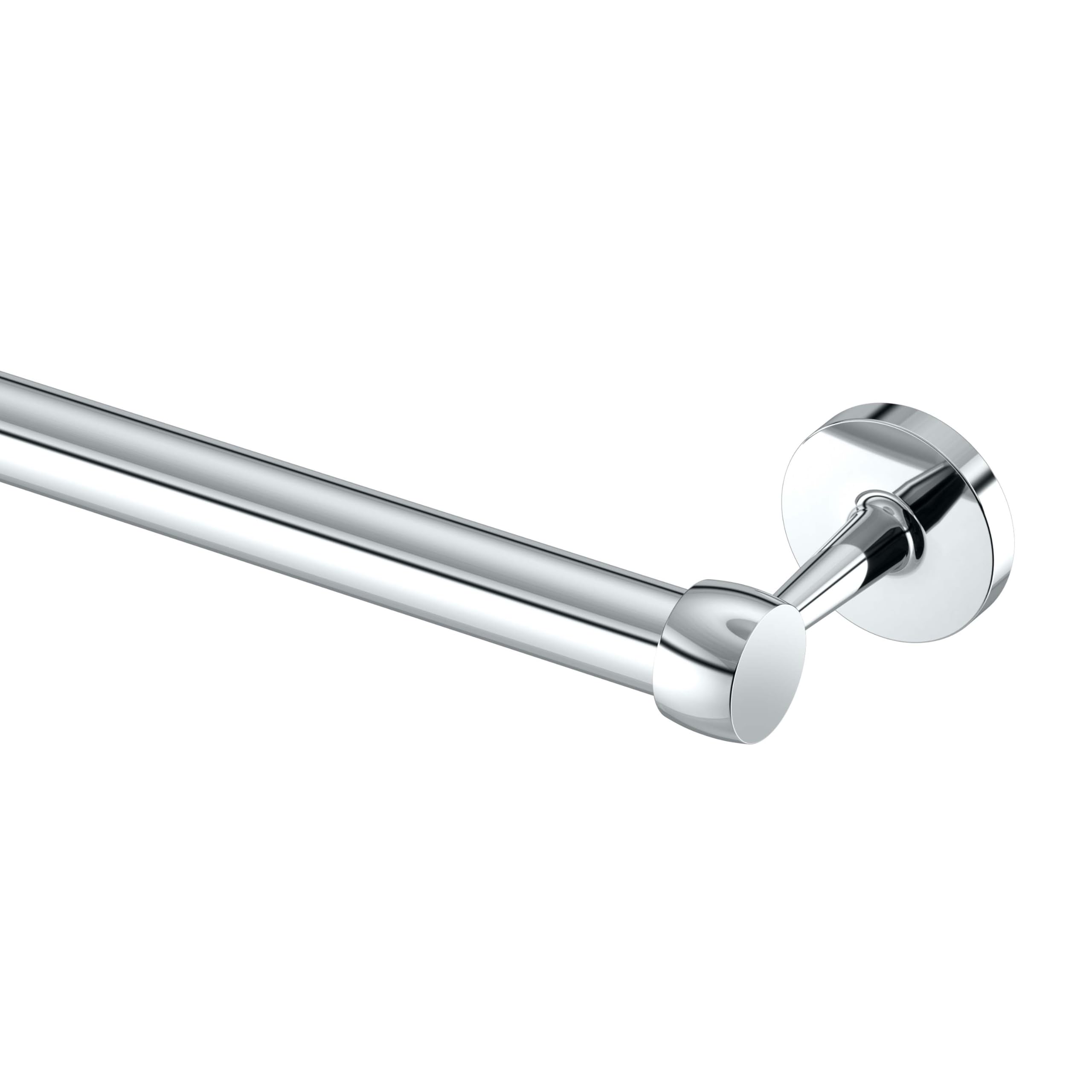 Gatco 5211 Gibson Towel Bar, Wall Mounted Bathroom Towel Holder Rack, Modern Chrome Bath Hardware for Towels &amp; Washcloths