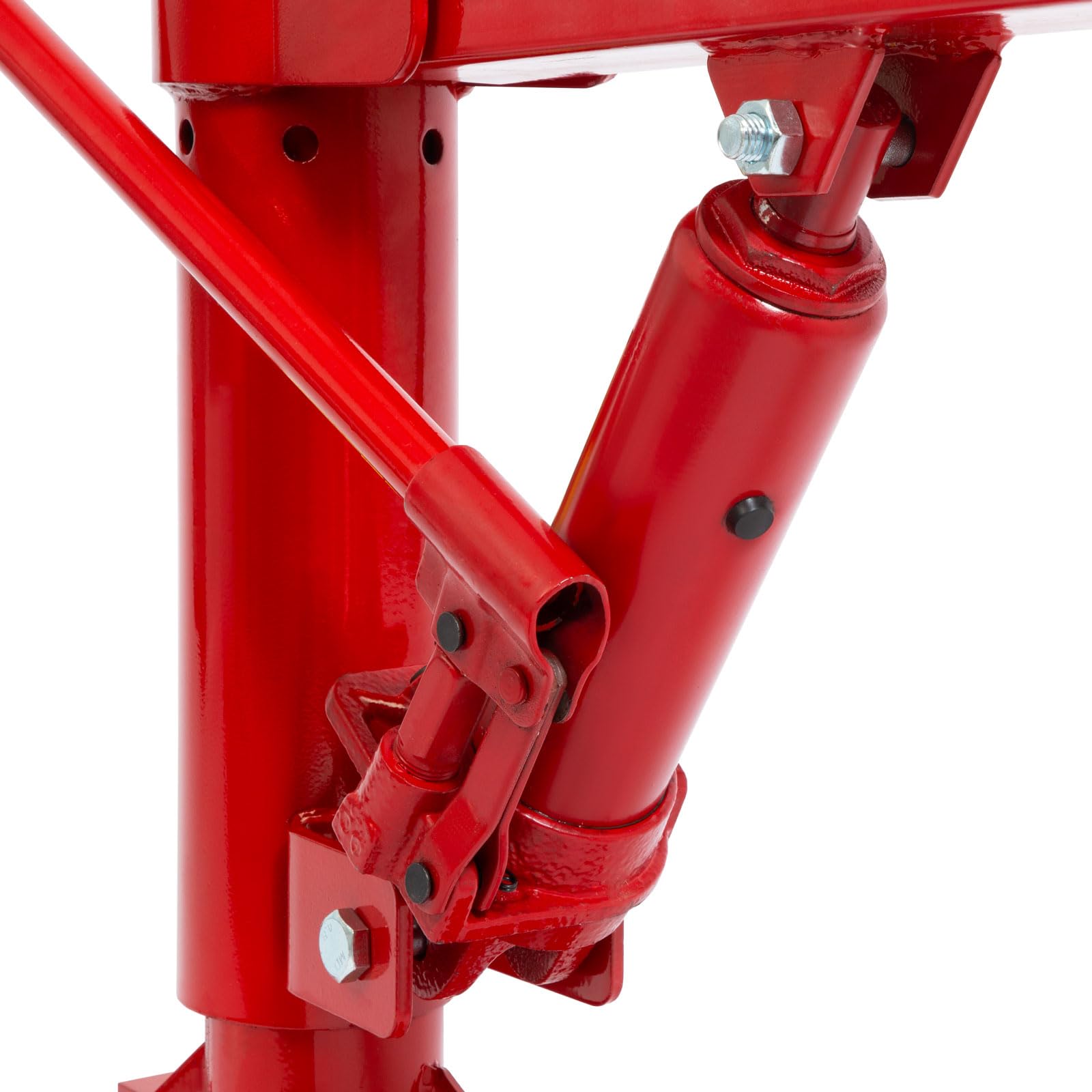 EBERTH Gru per Pick-up, Portata Massima 450 kg, Base Solida per Il Montaggio a Pavimento, Gancio di carico e Catena, Altezza di Sollevamento da 35 a 1330 mm, Lunghezza del Braccio da 880 a 1400 mm