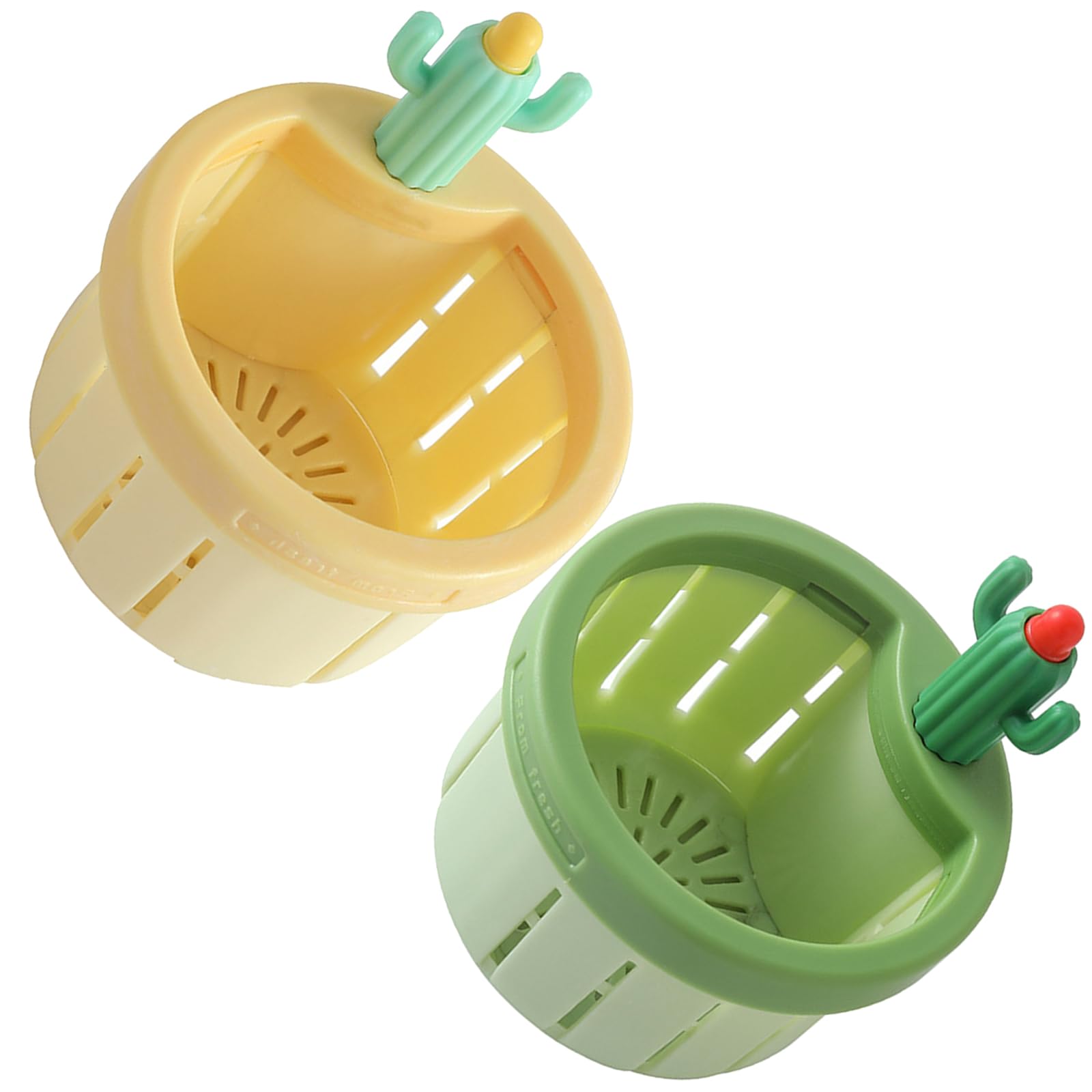 2Pcs Cactus Sink Strainer, Kitchen Draining Basket Food Waste Catcher, Press Release Filter Sink Draining Filter