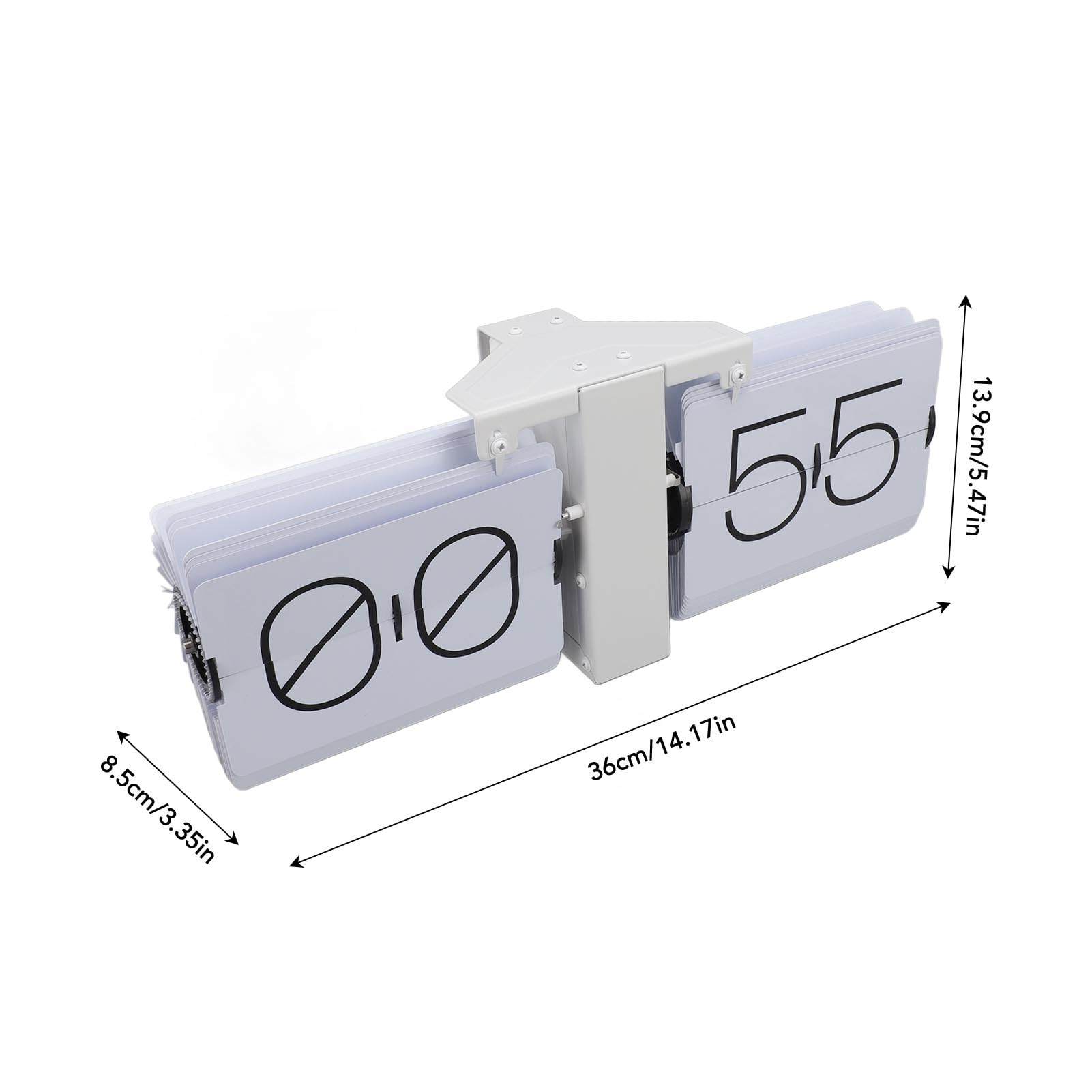 Horloges de Table, Rétro en Acier Inoxydable 304 PVC, Grande Horloge à Bascule Facile à Lire pour Dortoir (#1)