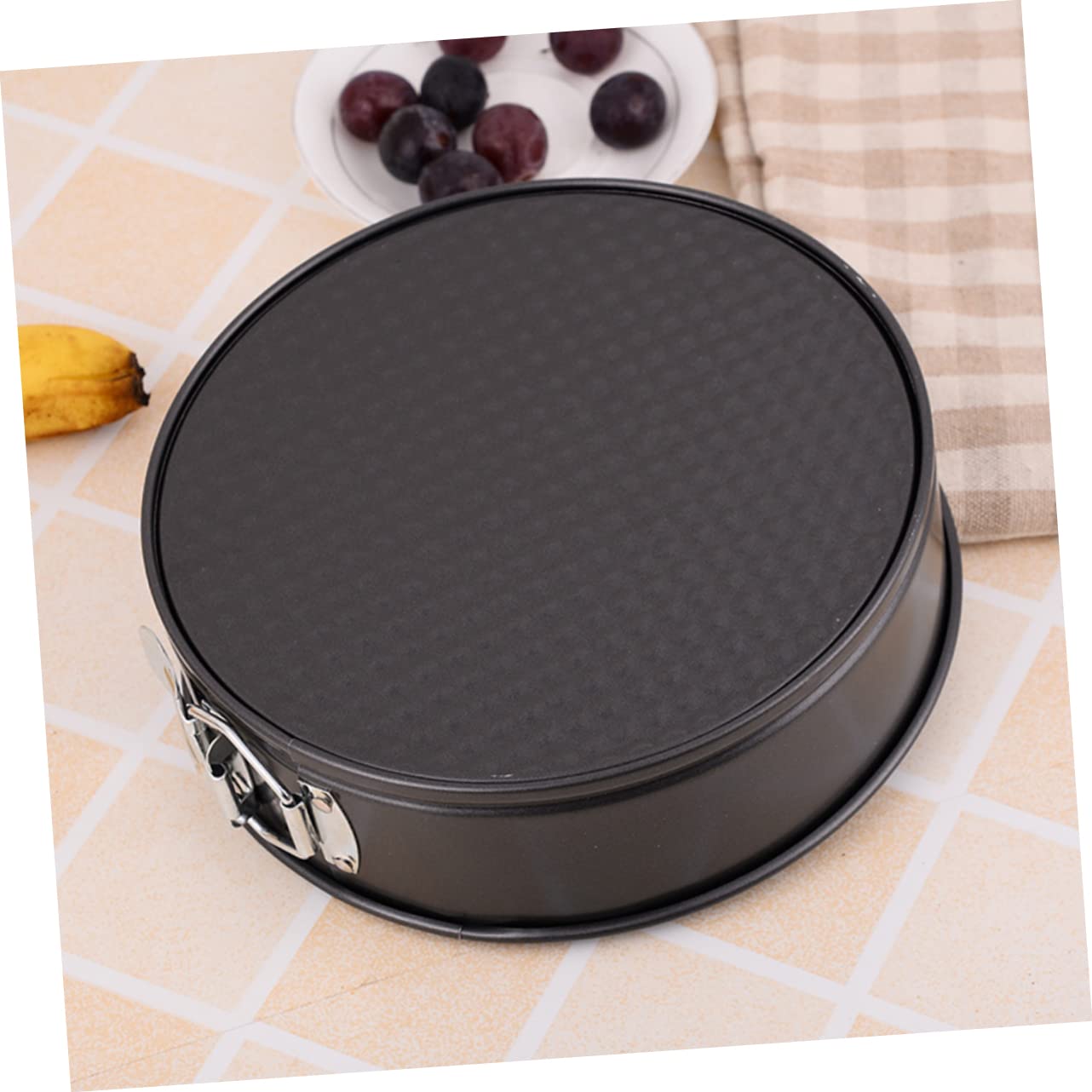 Zerodeko 6pièce Moules à Gâteaux Ronds Antiadhésifs Avec Fond Nid Abeille Pour Pâtisserie Maison Fête Mariage