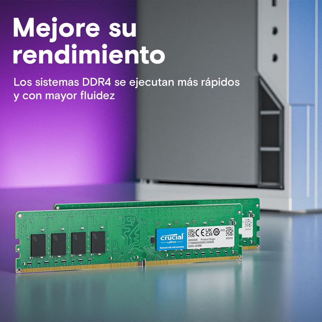 Crucial RAM DDR4 32GB Kit (16GBx2) 3200MHz CL22, Memoria PC (o