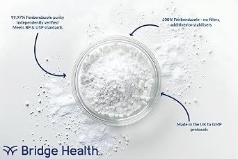 Fen-bendazole 222 99.97% Purity | Bridge Health | Independent Laboratory Tested | Made in the UK (30 Count)