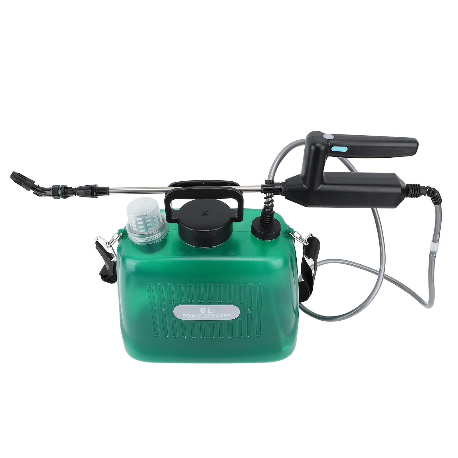 Spruzzatore da Giardino Spruzzatore Elettrico Alimentato a Batteria 2.1 Galloni 8L USB Ricaricabile ABS PE Automatico d'Acqua Portatile per Irrigazione del Prato Cura delle Piante e