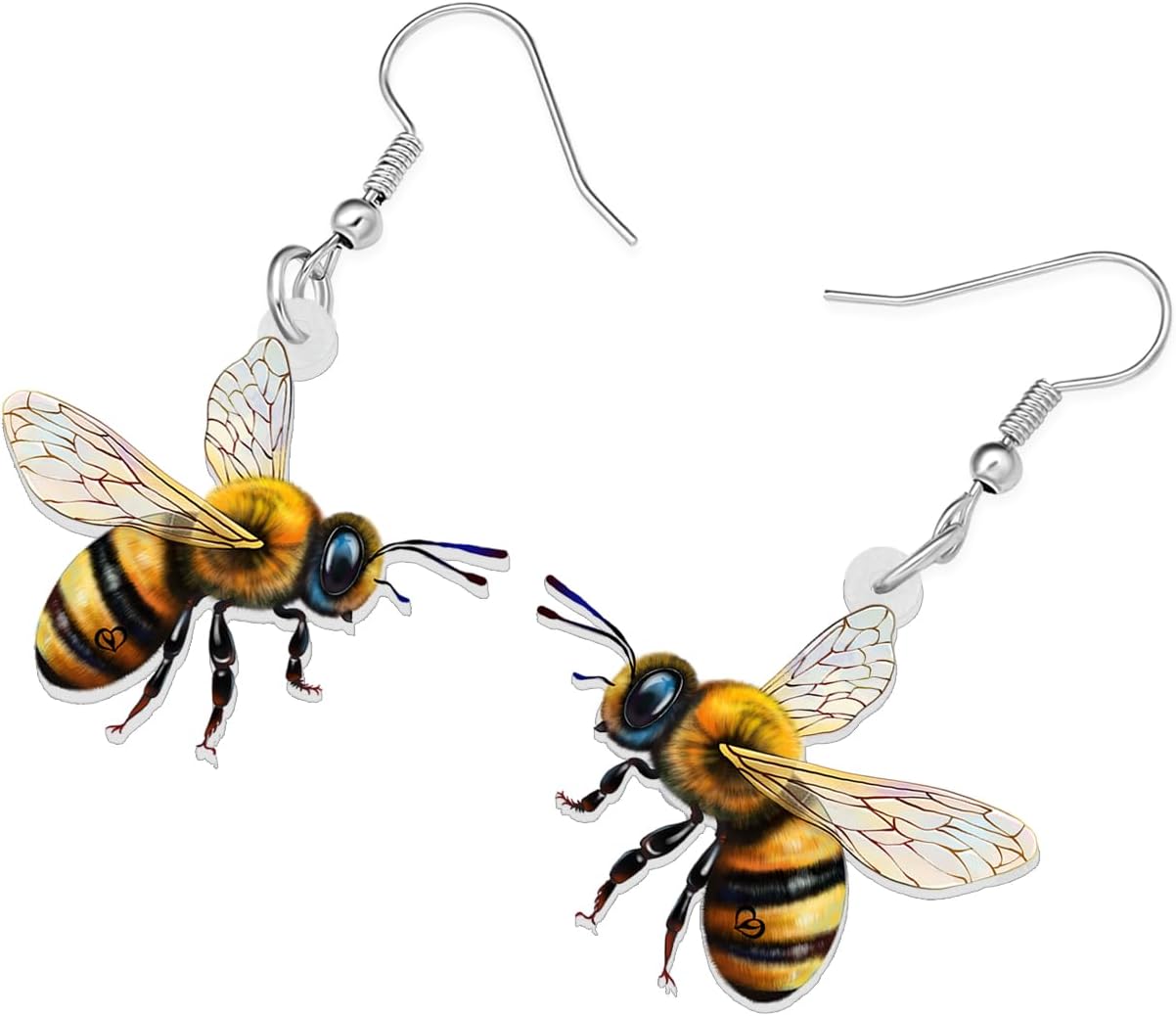 Acrylic Cute Bee Dangle Earrings for Women Anime Insect Honeybee Dangling Jewelry Gifts for Party Charms - Image 3