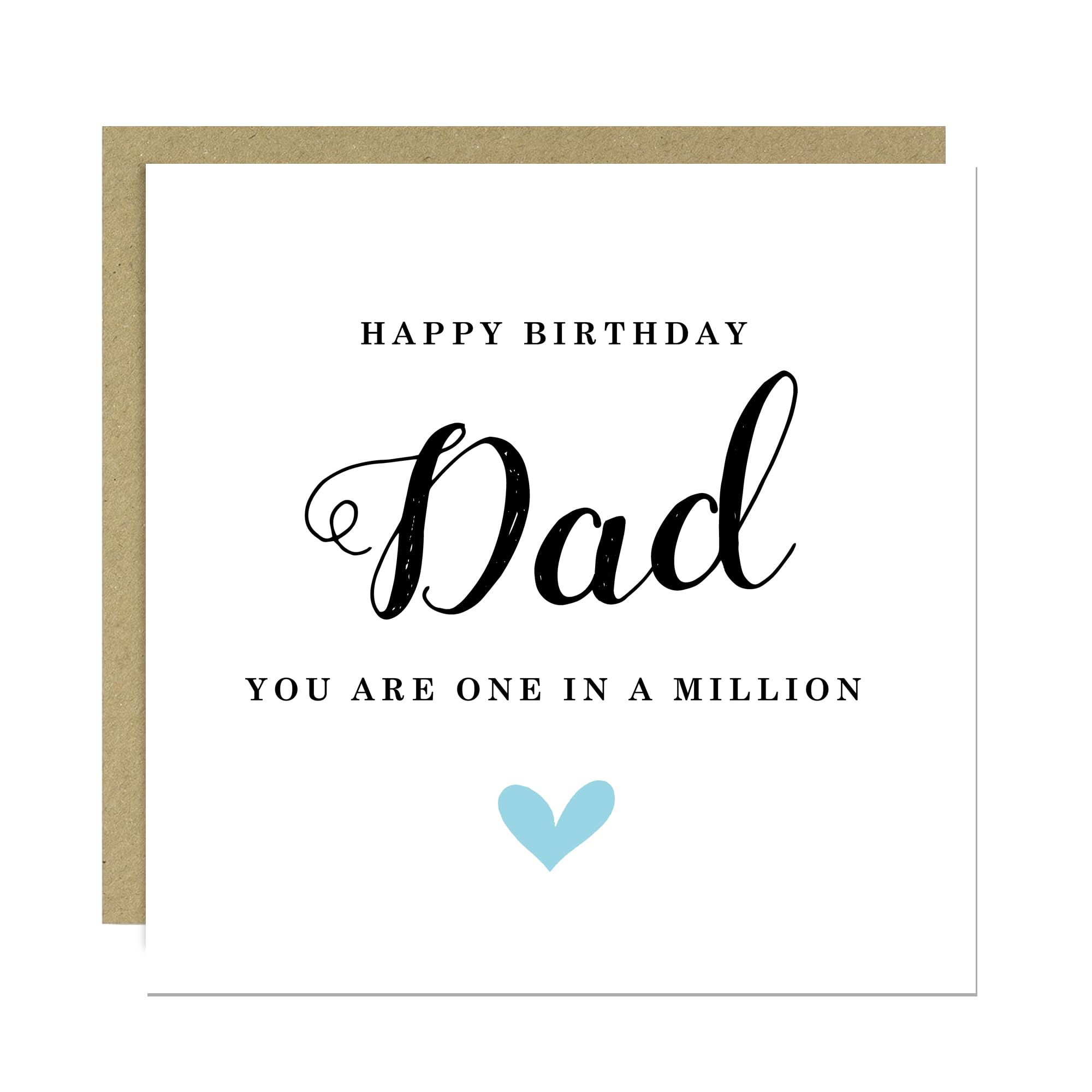 RED OCEAN Happy Birthday Dad Card You Are One In A Million Card For Dad From Daughter Son Novelty For Daddy