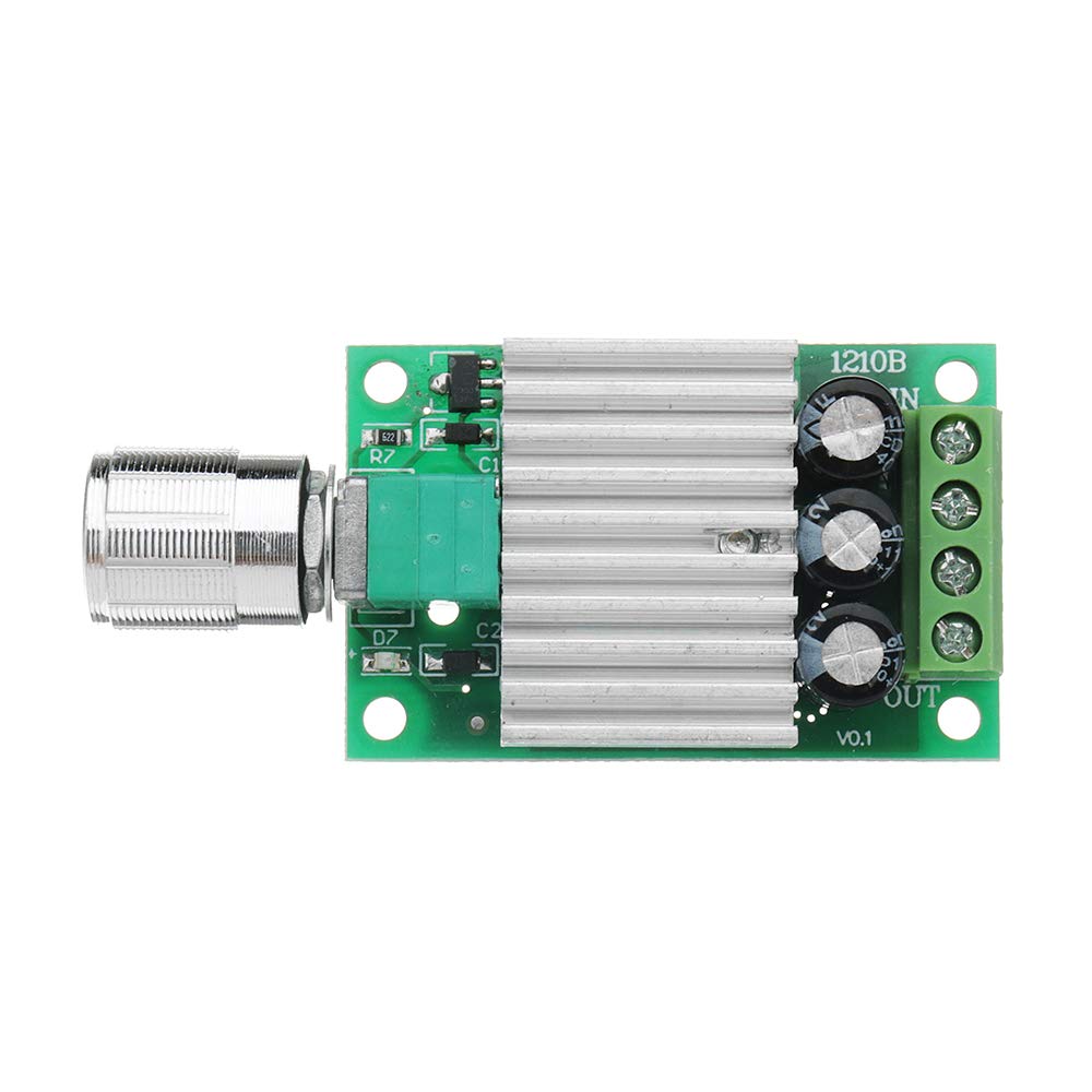 5Pcs DC 12V A 24V 10A Controlador De Velocidad De Motor Pwm DC De Alta Potencia Regula La Temperatura De Velocidad Y La Atenuación