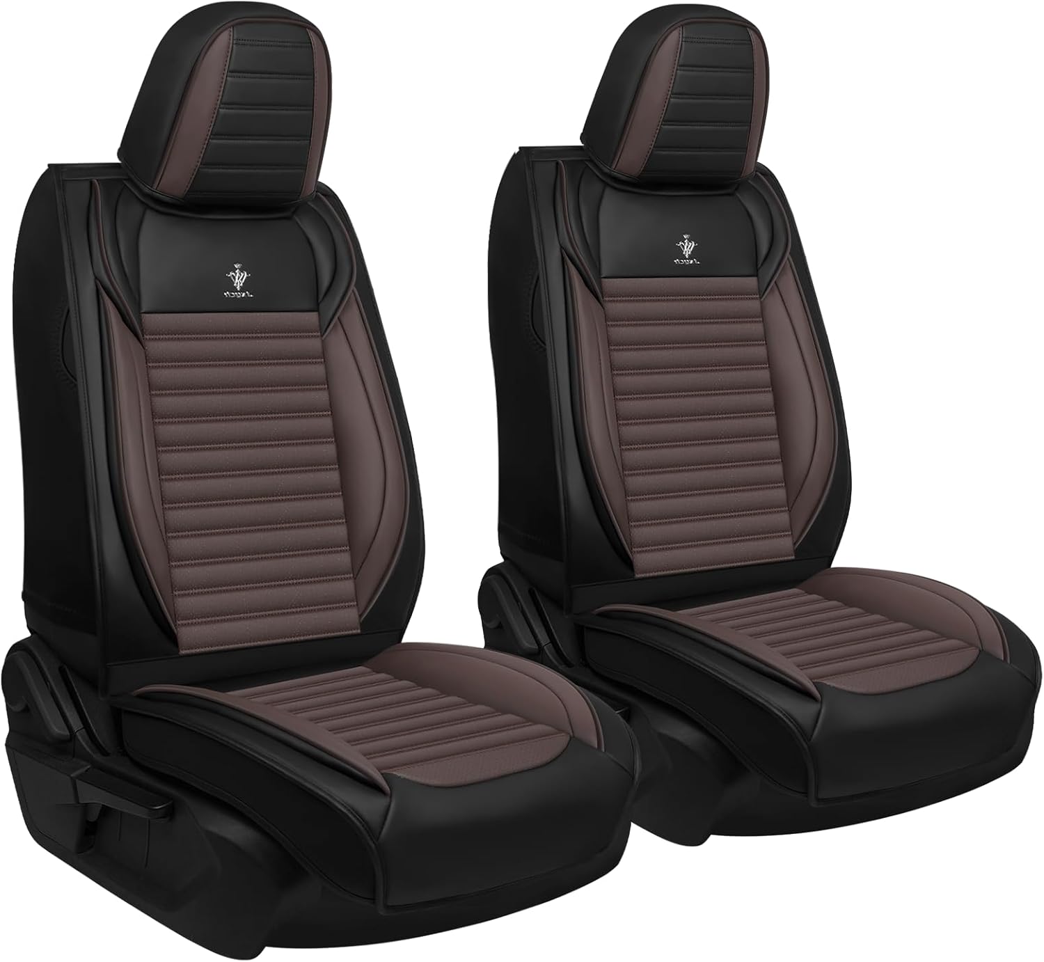 Seat Covers Fit for Infiniti Q50 2014-2025, Breathable and Comfortable Leather Car Seat Cover, Standard Waterproof Cushion Cover Auto Interior Accessories (Black Brown)