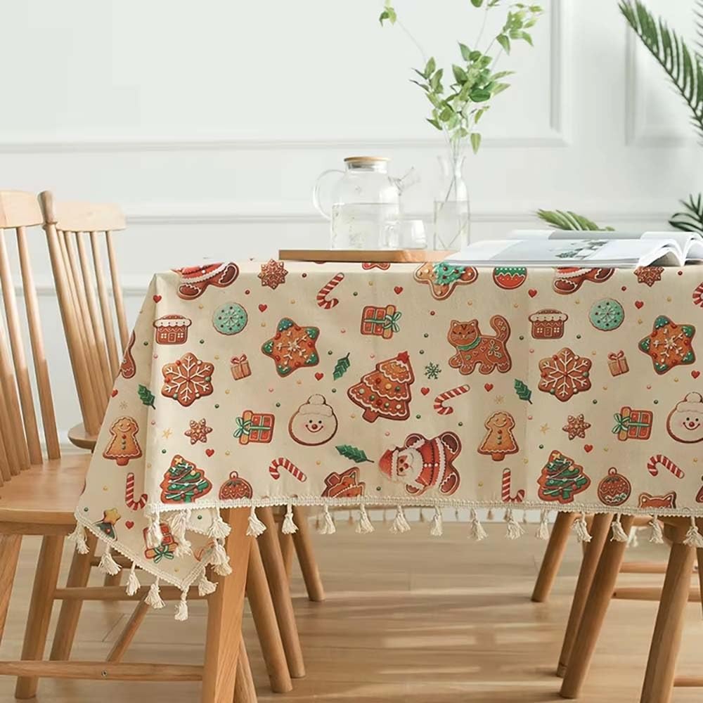 Tkanina Świąteczna z Motywem Kreskówkowym – 1 Szt. Tkaniny Dekoracyjnej (50–500x150cm), Wielokrotnego Użytku: Poszewki, Poduszki, Sofa, Rękodzieło, Dekoracja Świąteczna(Style 5,500x150cm)