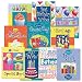Birthday Fun Greeting Cards Value Pack - Set of 20 (10 designs), Large 5" x 7", Happy Birthday Cards with Sentiments Inside