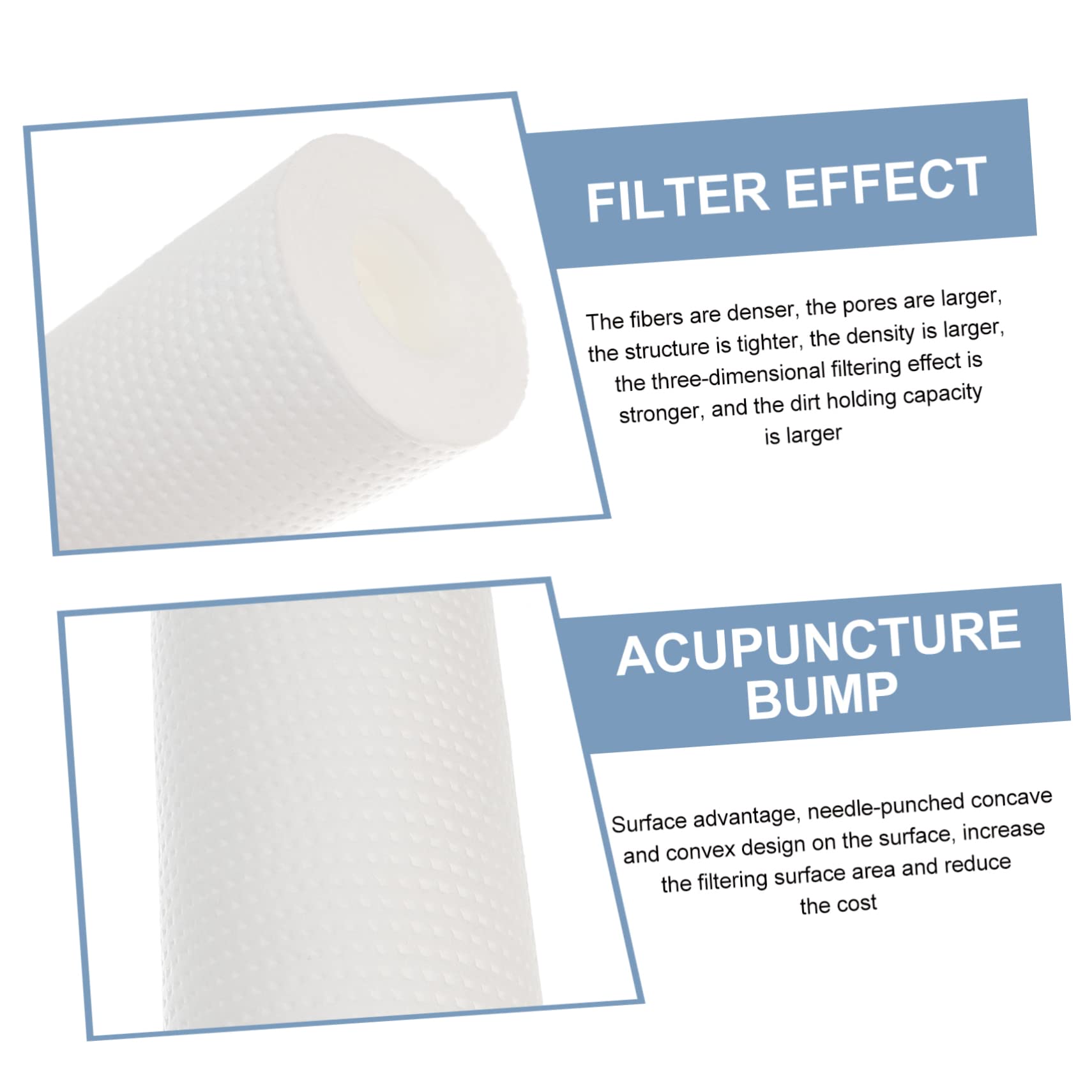 DOITOOL 6 Stück-pack Sedimentfilter Wasserfilter 5 Μm aus Baumwolle für Ganze Haus mit Erhöhter Druckbeständigkeit für Hartes Wasser