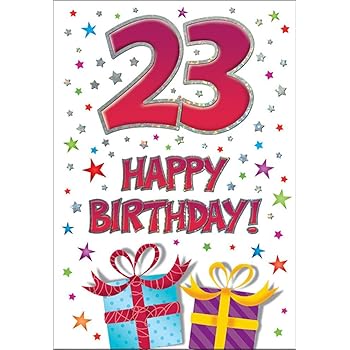 Moderne Geburtstagskarte Motiv Meilenstein Alter 23 17 8 X 12 7 Cm Piccadilly Greetings Amazon De Burobedarf Schreibwaren