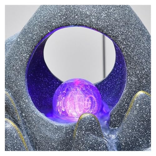 Fontaine d'intérieur design Feng Shui avec boule en cristal et éclairage LED - 6