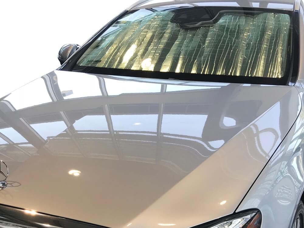 HeatShield, The Original Windshield Sun Shade, Custom-Fit for Mercedes-Benz E450 Wagon w/Driver Assistance Package 2019, 2020, 2021, 2022 Silver Series