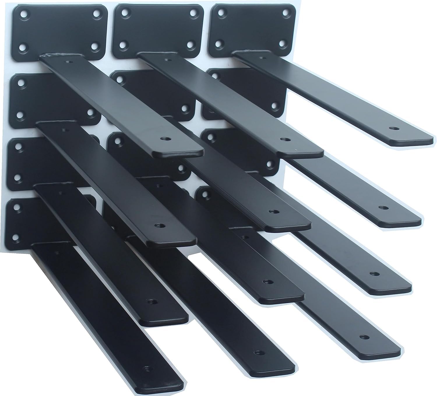 Cartvilla 4 Pack -Black Hidden L Shelf Bracket (1/5 Inch Thicked) Iron Shelf Brackets, Metal Shelf Bracket, Industrial Shelf Bracket, Modern Shelf Bracket, Shelves Support (14 INCH) (B0D5CQ4W66) Amazon Price History, Amazon Price Tracker