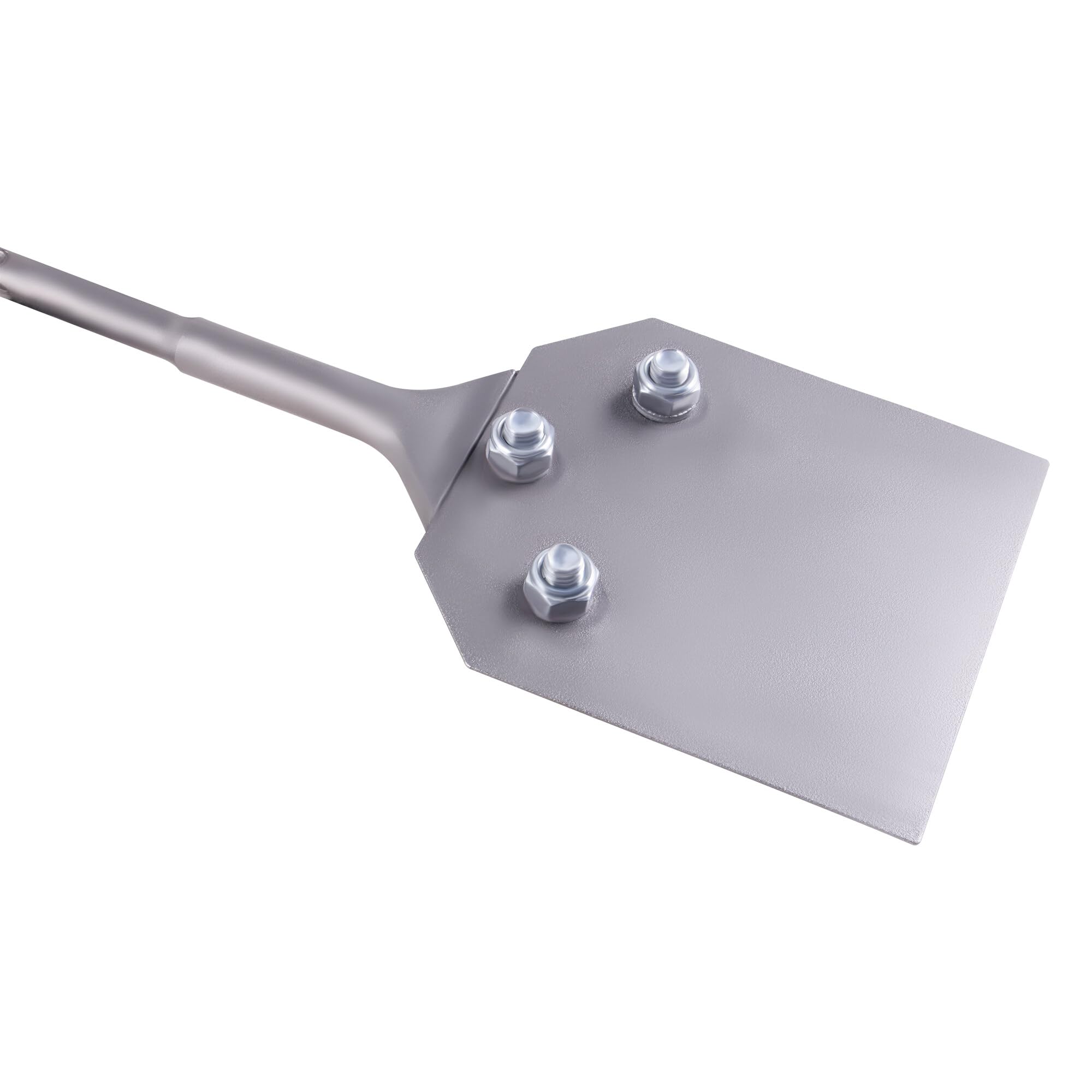 SDS Plus Ciseau à mastic, carrelage 250 x 100 mm, grattoir à peinture avec 2 lames de rechange et vis pour enlever la colle de sol, couleur linoléum