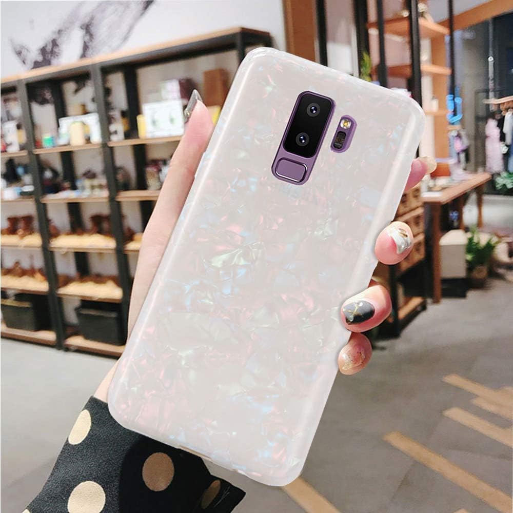 Galaxy S9 Plus Case, J.west S9 Plus Case, Luxury Sparkle Bling Crystal Clear Slim Flex Bumper Shockproof TPU Soft Rubber Silicone Back Phone Case for Samsung Galaxy S9+ Plus Colorful