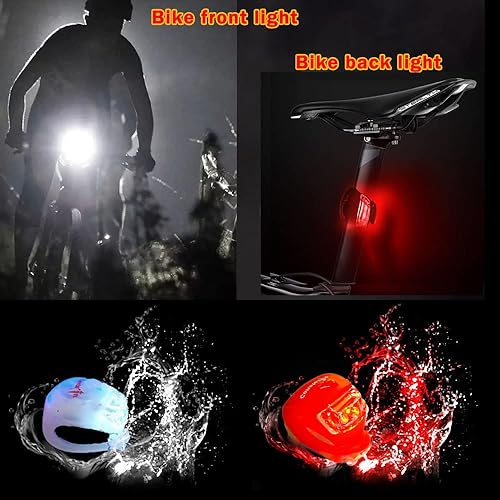 Miniatura 8 de Luz trasera y delantera para bicicleta, luz trasera de silicona, luz trasera de bicicleta, luz trasera de bicicleta, luz trasera de bicicleta,