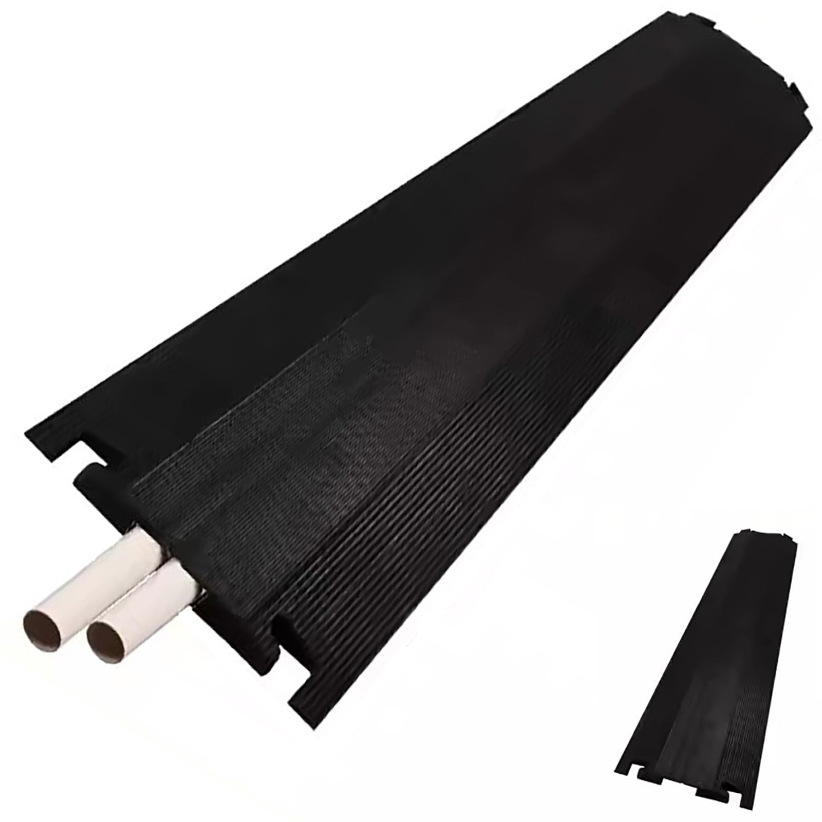 Cubierta de Cable para Suelo, Canaletas para Cableado, Protector de Cable de Rampa sobre Cable de PVC, Canal Único, para Uso en Interiores Y Exteriores (Size : 100x13x2cm/39.4x5.1x0.8in)