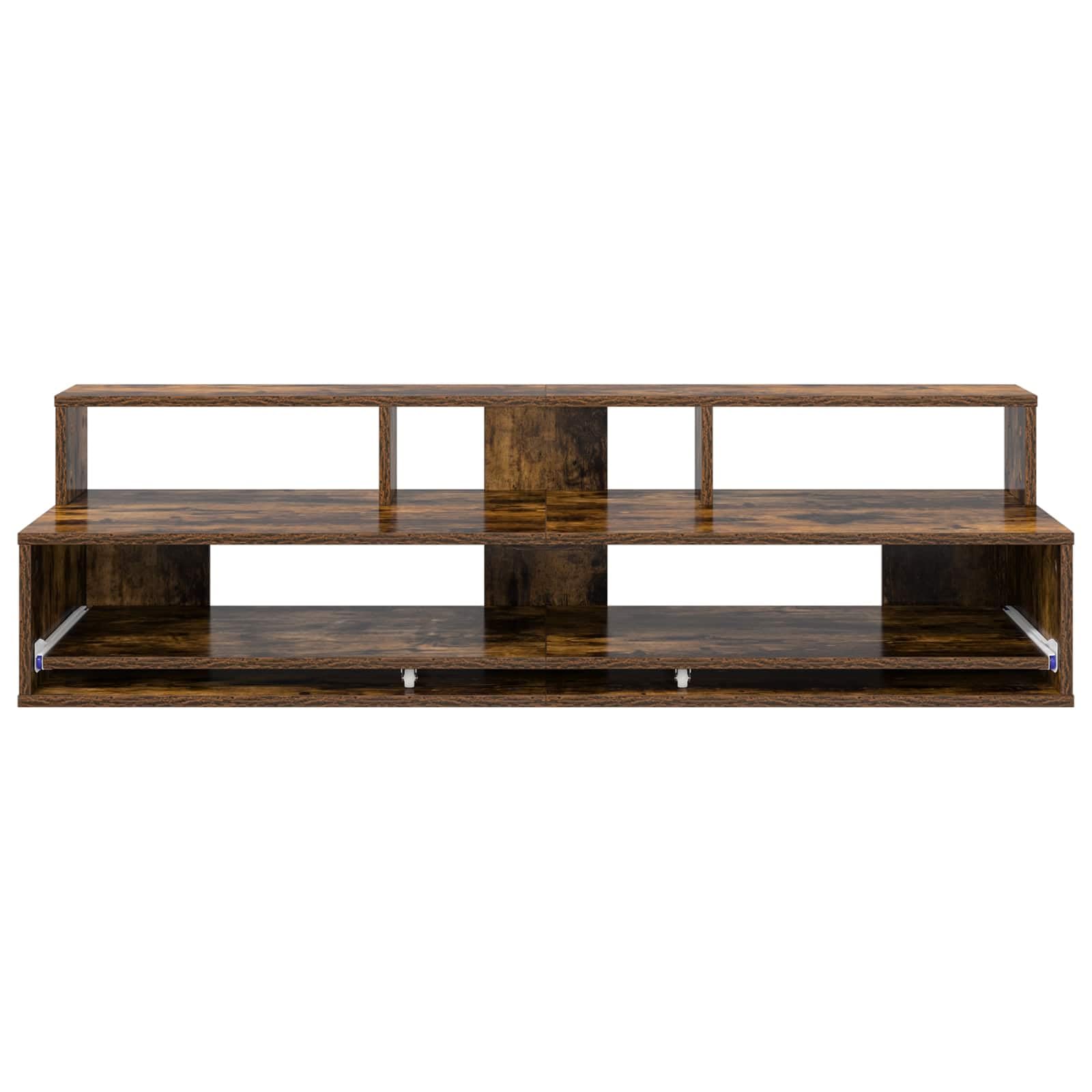 vidaXL Studiotisch Räuchereiche 152 x 42,5 x 36 cm Holzwerkstoff