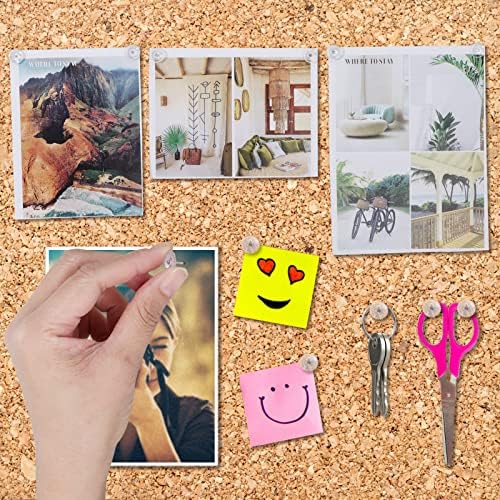 ASTER 50 Pieces Transparent Push Pins Plastic Gear Thumb Tacks Stainless Steel Point Pushpins Drawing Pins Tacks Paper Fasteners for Cork Board Wall Bulletin Board
