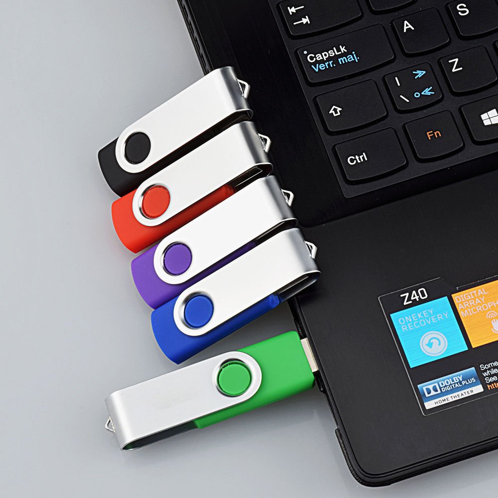 Capacidad real – Lote de 10 unidades de memoria USB de capacidad real para pulgar (7 colores) (10 unidades de 32 GB, rojo)