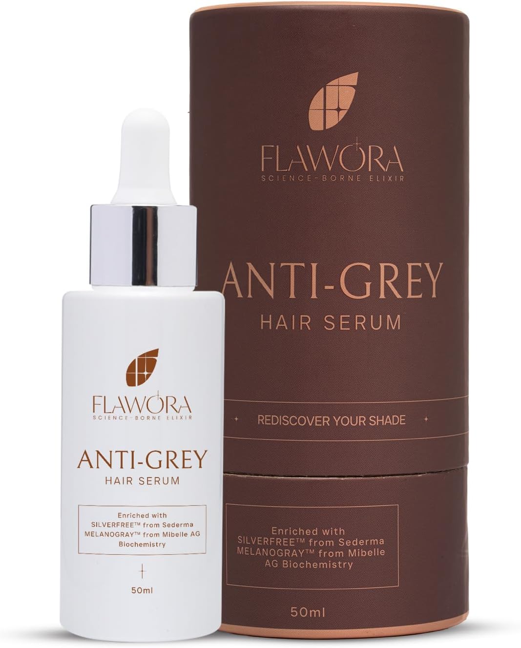 Anti-Grey Hair Serum Advanced Formula with silverfree and melanogrey for Reversing Grey, Boosting Melanin Production, and Restoring Natural Color | Effective Solution for Youthful, Vibrant