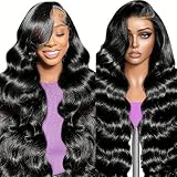 RUNBUY 26 Inch Body Wave 220% Density HD Lace Front Wig