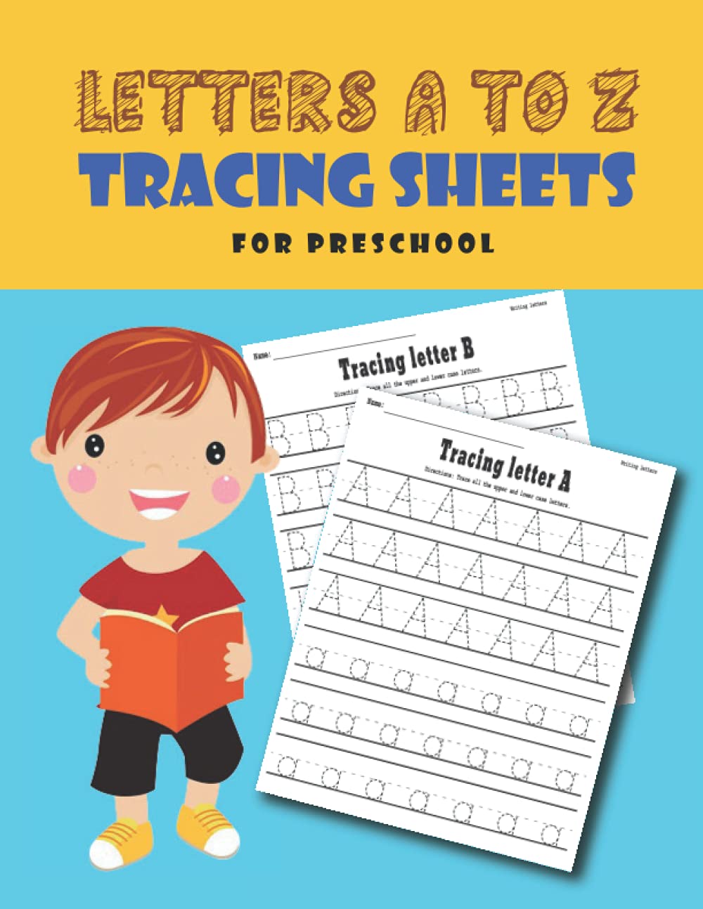Trasable letters book for kids - Preschool: Clean Workbook Uppercase and lowercase Alphabet (Wipe Clean Learning Books)