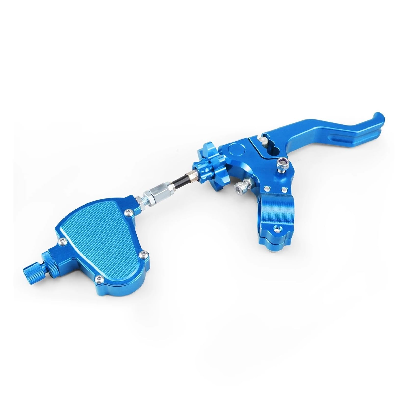 Palanca de embrague de freno Para Sistema de cable fácil extracción para palanca embrague acrobacias cortas para Honda CBR 600RR 1000RR,para Yamaha(Azul,A set)