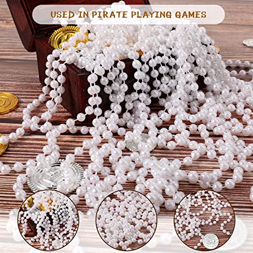 Sureio 36 Pack Long Pearl Necklace Fake Pearl Necklace Bulk Costume Jewelry for Women 1920s White Faux Beaded Strand Layered Accessories for Christmas Wedding Bridal Shower Tea Birthday Decor4