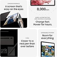 Vista 3 de Samsung Galaxy Tab S8 11" 128GB WiFi 6E Tablet Android, experiencia de PC, pantalla LCD grande, S Pen incluido, cámara ultra ancha, memoria