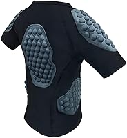 Vista 7 de Topeter Protector de pecho y costilla, camiseta protectora de paintball para niños y jóvenes