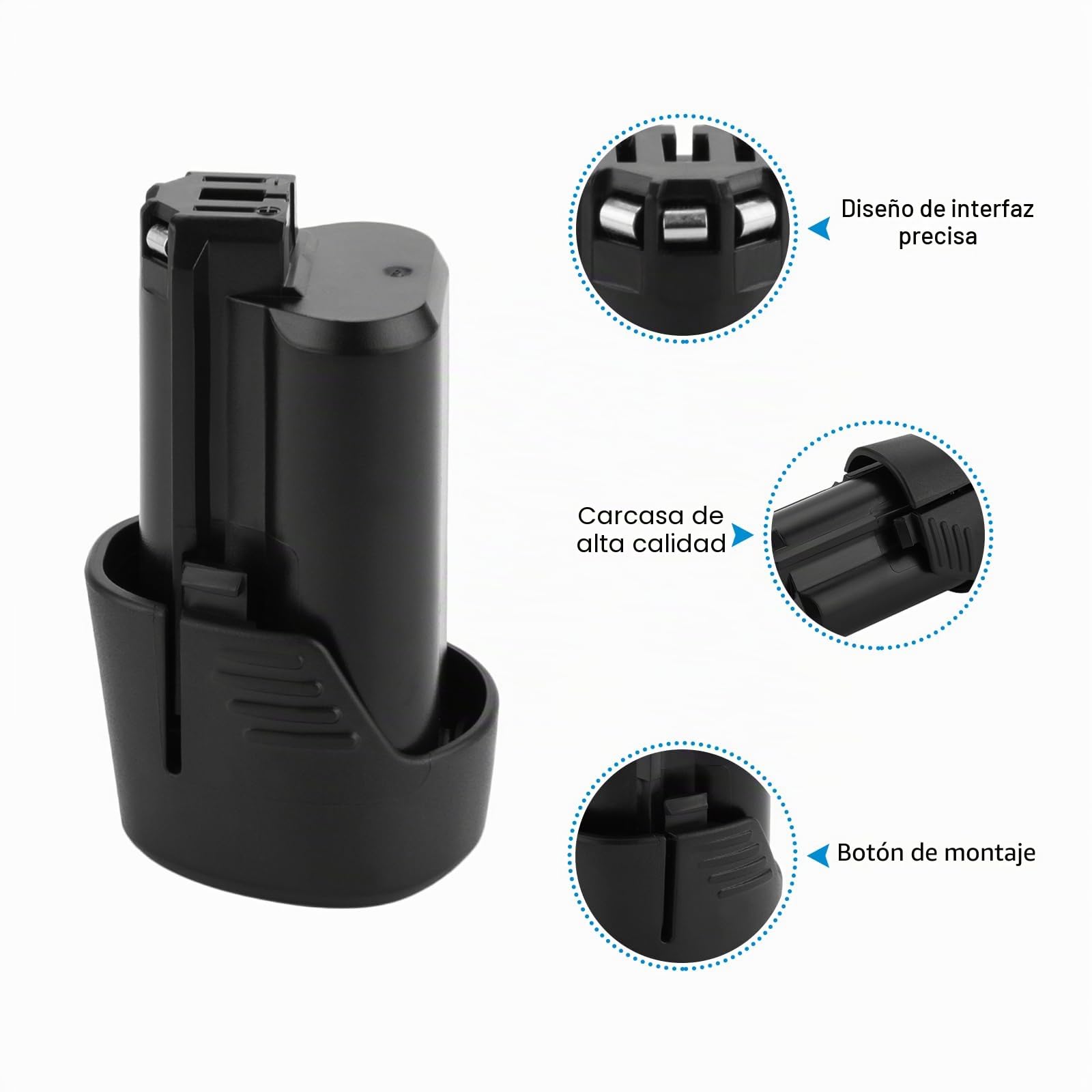 2X 10.8V-12V 3000mAh Li-Ion Batería Compatible con Bosch BAT411 2607336013 2607336014 BAT411A GBA12V30 BAT412 BAT412A BAT413 BAT413A BAT414 D-70745 GSR GDR