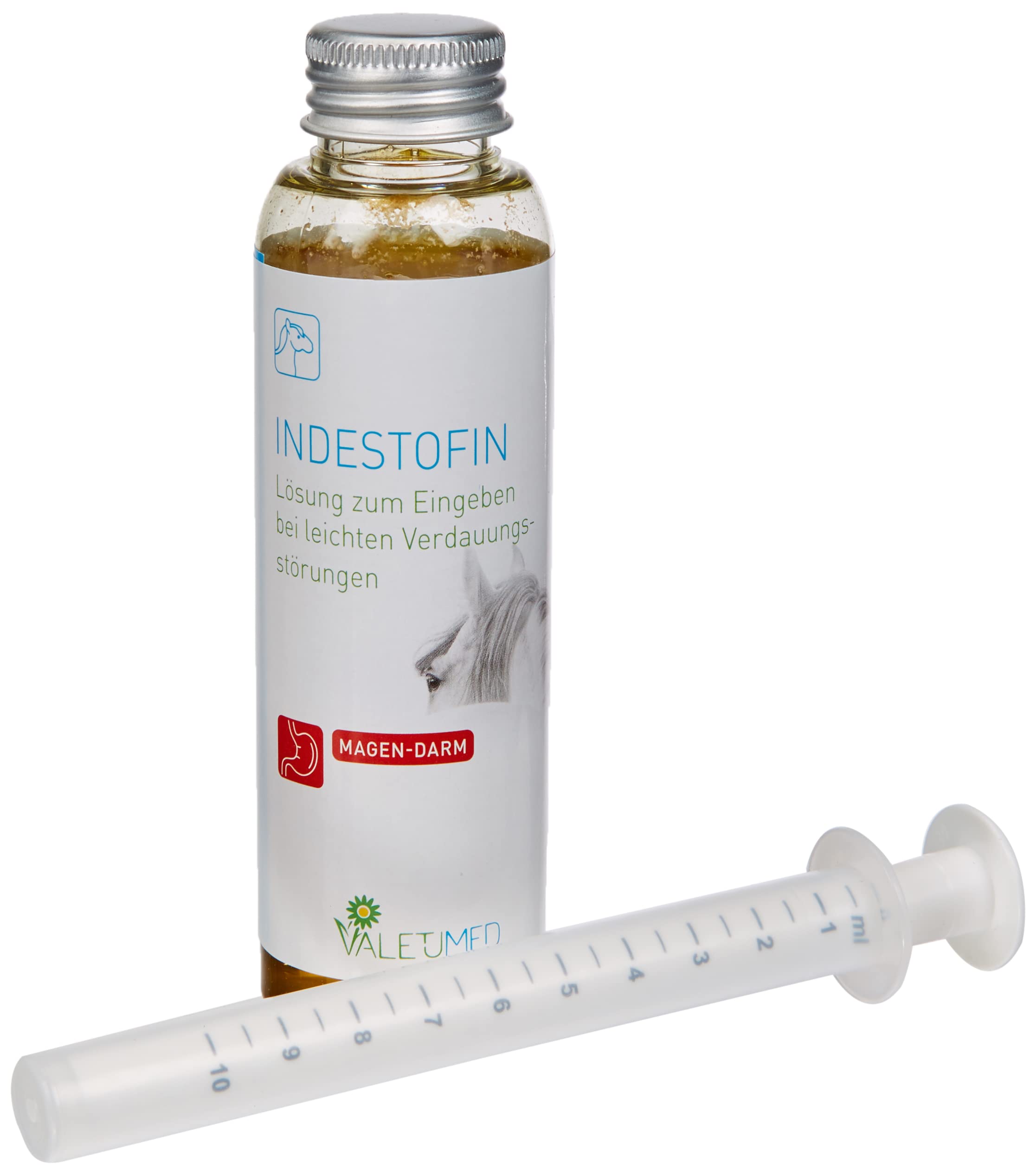 Indestofin, 100 ml, Lösung zum Eingeben bei leichten Verdauungsstörungen, reines Naturprodukt, Ergänzungsfutter für Pferde und Ponys (Packung mit 2)