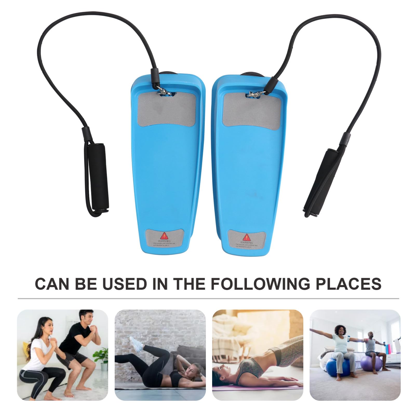Stepper Mini per Casa, Attrezzo Fitness Blu in Plastica