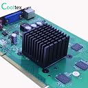 CentIoT - 40 x 40 x 30mm Black Anodised Aluminum Heatsink Cooler radiator Heat sink - with thermal Sticker - peltier, led light CPU and GPU gallery image