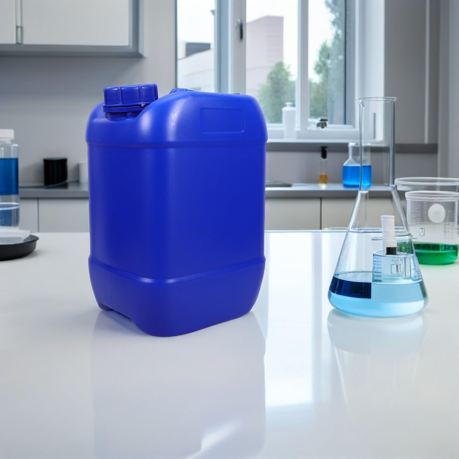BESTYASH 2stücke Wasserkanister mit Deckel Wiederverwendbarer Kunststoff Flüssigkeitsbehälter mit Griff Stapelbar für Wasser Milch Öl und Chemikalien Auslaufsicherer Behälter für Leere