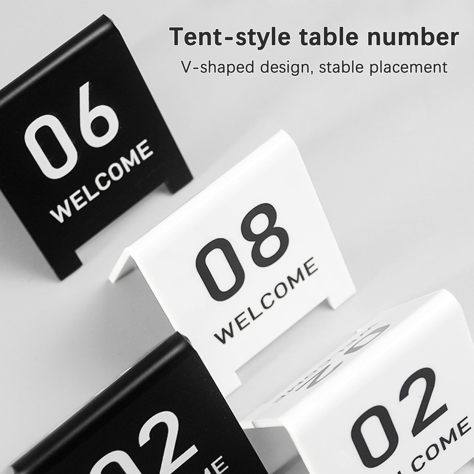 Números De Mesa para Restaurante Tarjeta con Números De Doble Cara Estilo Carpa, Números De Mesa Acrílicos, Ideal para Bodas, Aniversarios, Fiestas, Restaurantes, Cafeterías, Bares(Gold-6CM,1-100)