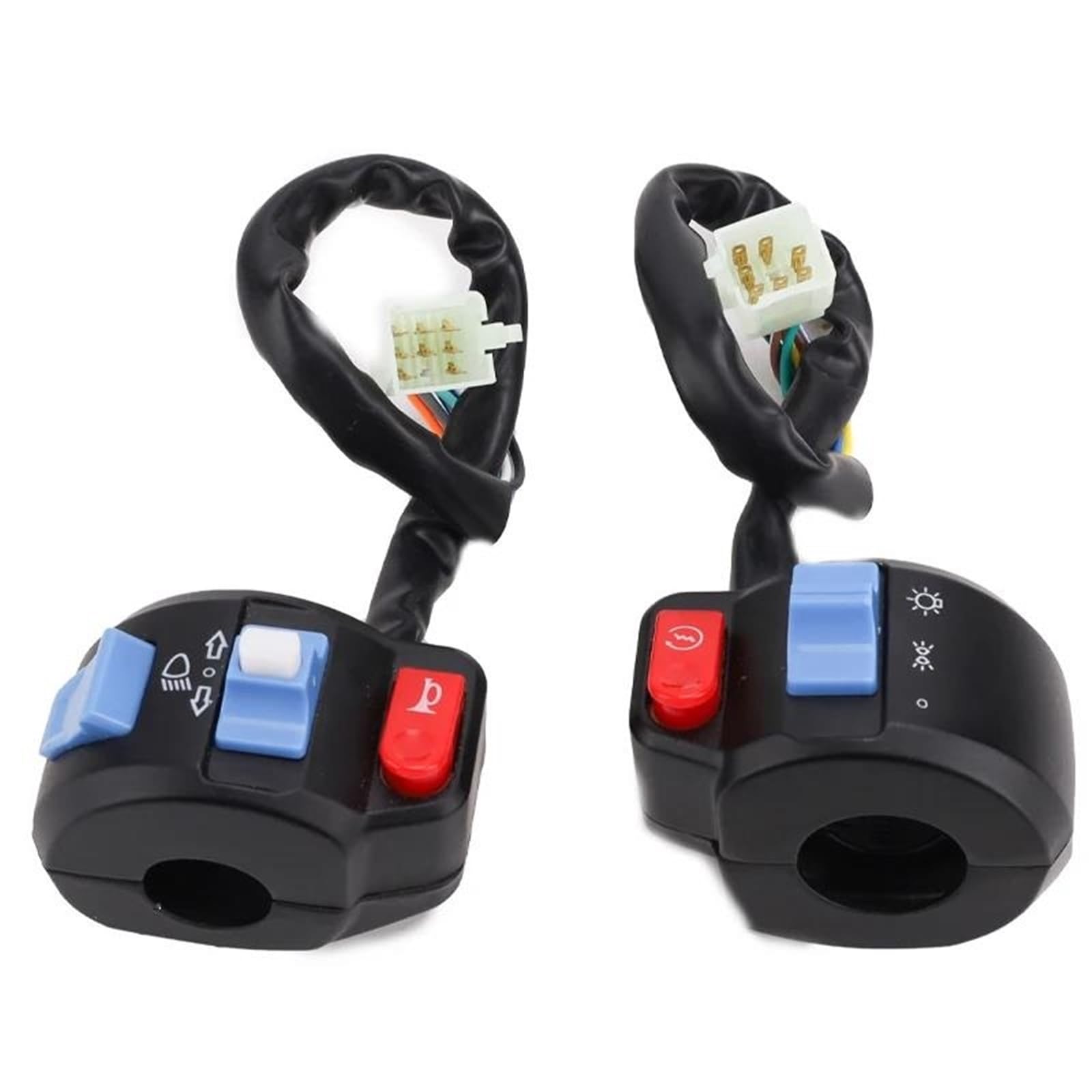 Interruttori Moto Pulsante Clacson Indicatori Di Direzione Interruttore Di Controllo Interruttore Manubrio Bici Elettrica Scooter Per Gy6 50cc 125cc Bobina Statore(3)