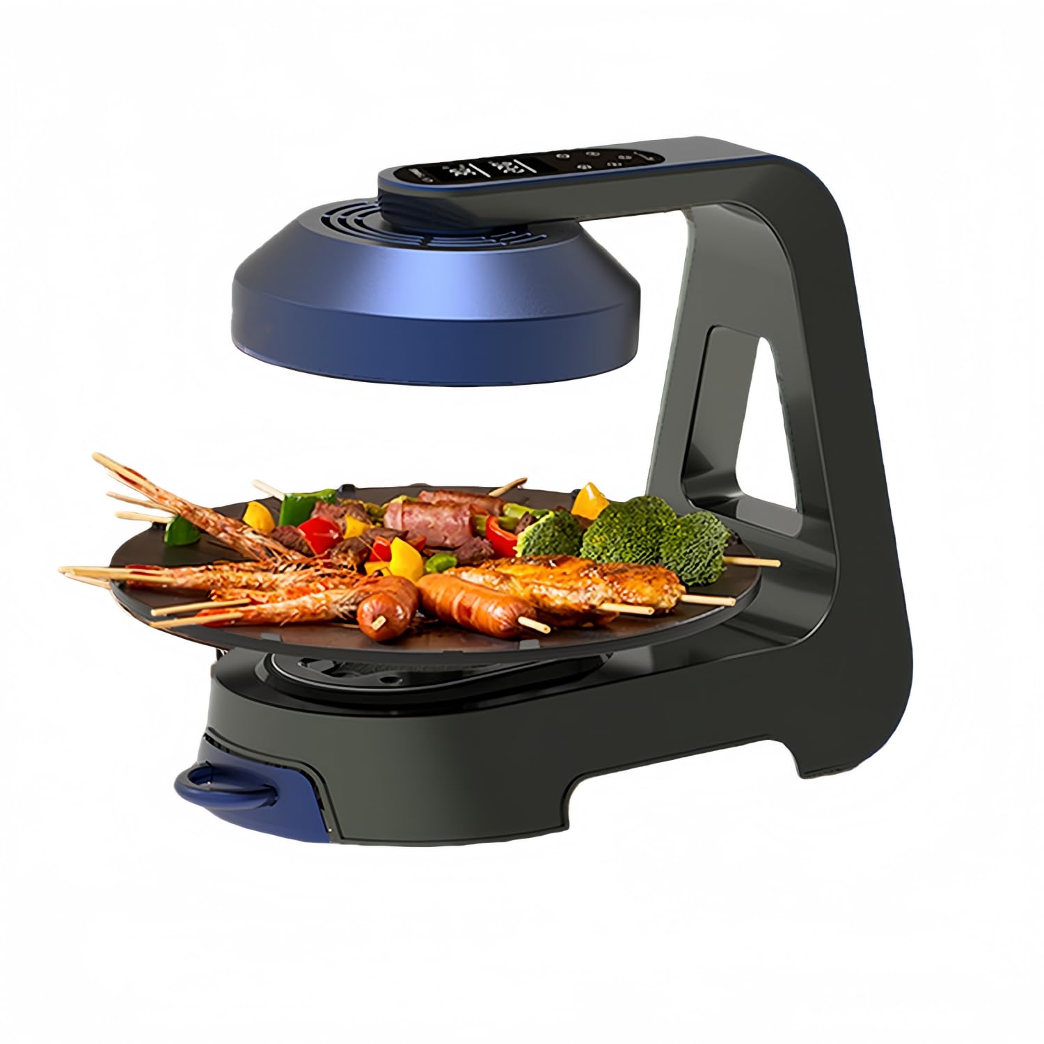 Amazon.co.jp: YWHT最新無煙ロースター 煙が出ない焼肉プレート 丸形