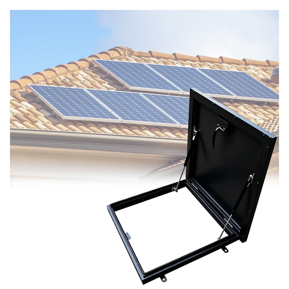 Klerdh Black Rainproof Skylight Cover(Lxw 90X90cm/35.4X35.4in)