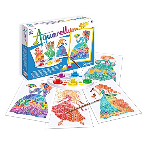 SentoSphere Junior Aquarellum Flower Princesses Arts and Crafts Paint Set