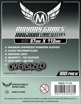 Mayday Games Magnum Oversized Dungeon Sleeves