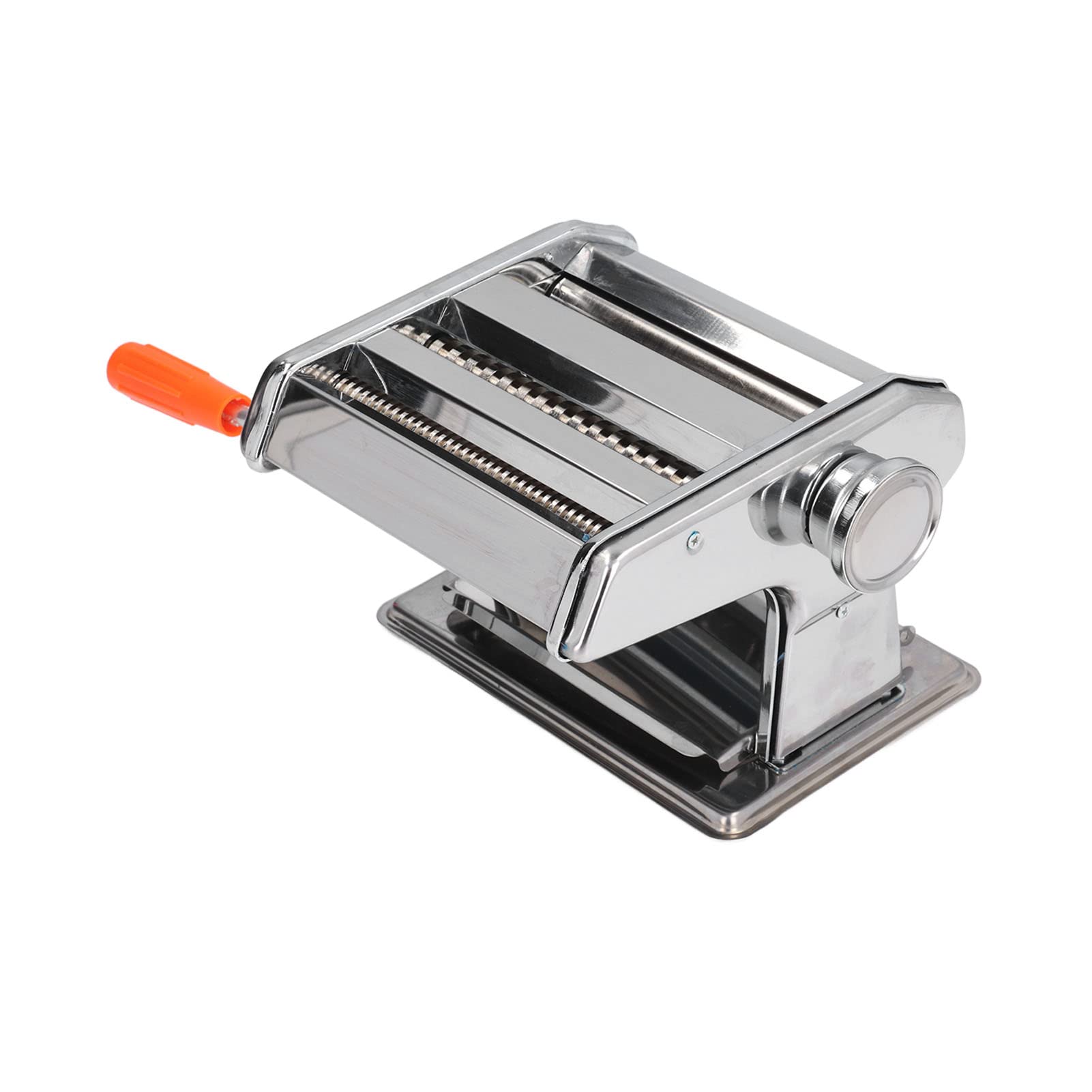 Professional Pasta Maker Machine Adjustable Settings Removable Mini Manual Noodle Machine for Home Noodle Shop Stainless Steel Silver 2684g (150 integral noodle press)