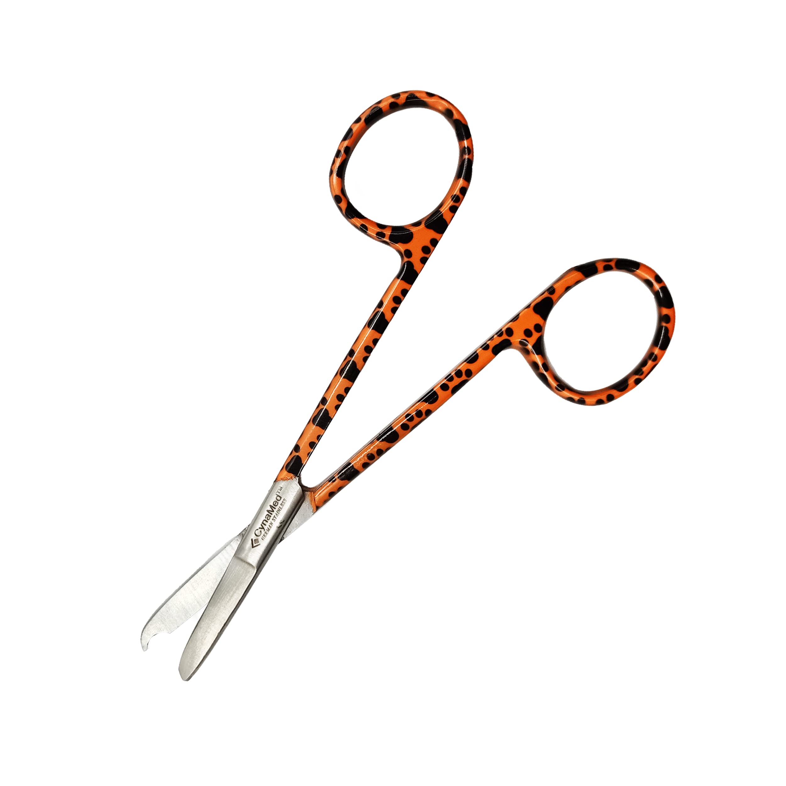Cynamed Suture Stitch Scissors 4.5" with Crescent Delicate Hook- Perfect for Suture Removal, First Aid, EMS Training and More Premium Quality Instrument- Stainless Steel (Zebra, Pink) — Amazon image 11
