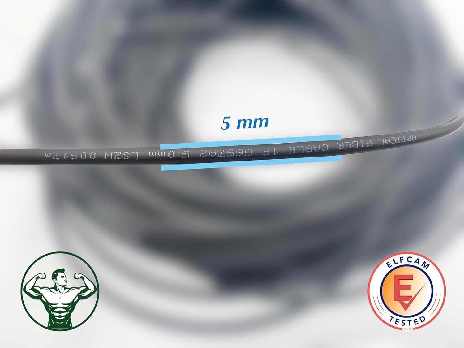 Elfcam - 20m Cavo in Fibra Ottica per Esterni e Interni, Simplex Monomode SC/APC a SC/APC per Vodafone TIM Windtre e Fastweb, 20 Metri